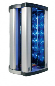 Stand-up tanning unit